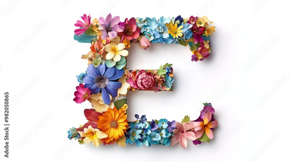 Floral alphabet crafted from vibrant flowers, adorned with delicate paper-cut letters. A vibrant collection for unique springtime ornamentation, summery designs, and diverse conceptual ideas. Floral alphabet crafted from vibrant flowers, adorned with delicate paper-cut letters. A vibrant collection for unique springtime ornamentation, summery designs, and diverse conceptual ideas.