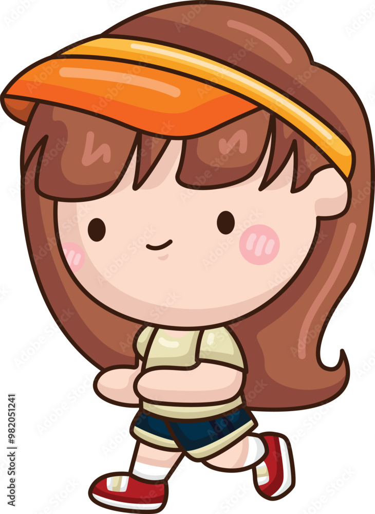 a vector of a girl jogging
a vector of a girl jogging