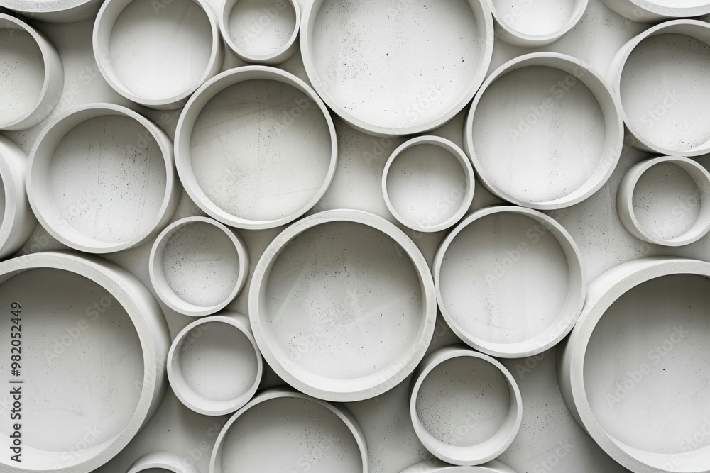 Circles within a Frame: mesmerizing minimalist composition of multiple circles Circles within a Frame: mesmerizing minimalist composition of multiple circles