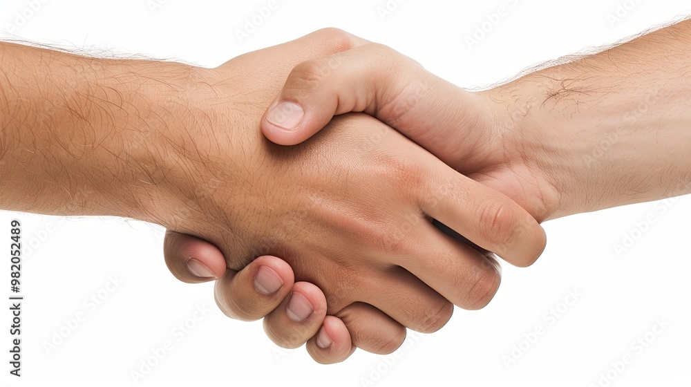 Handshake on isolated background Handshake on isolated background
