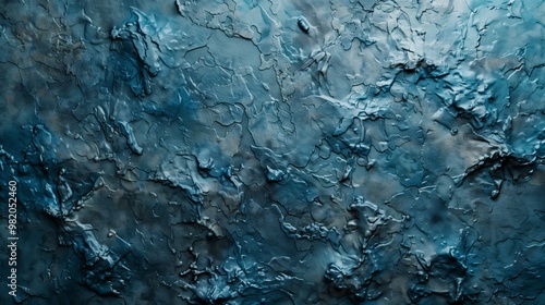 Abstract Blue Textured Surface Illustration for Art and Design Projects