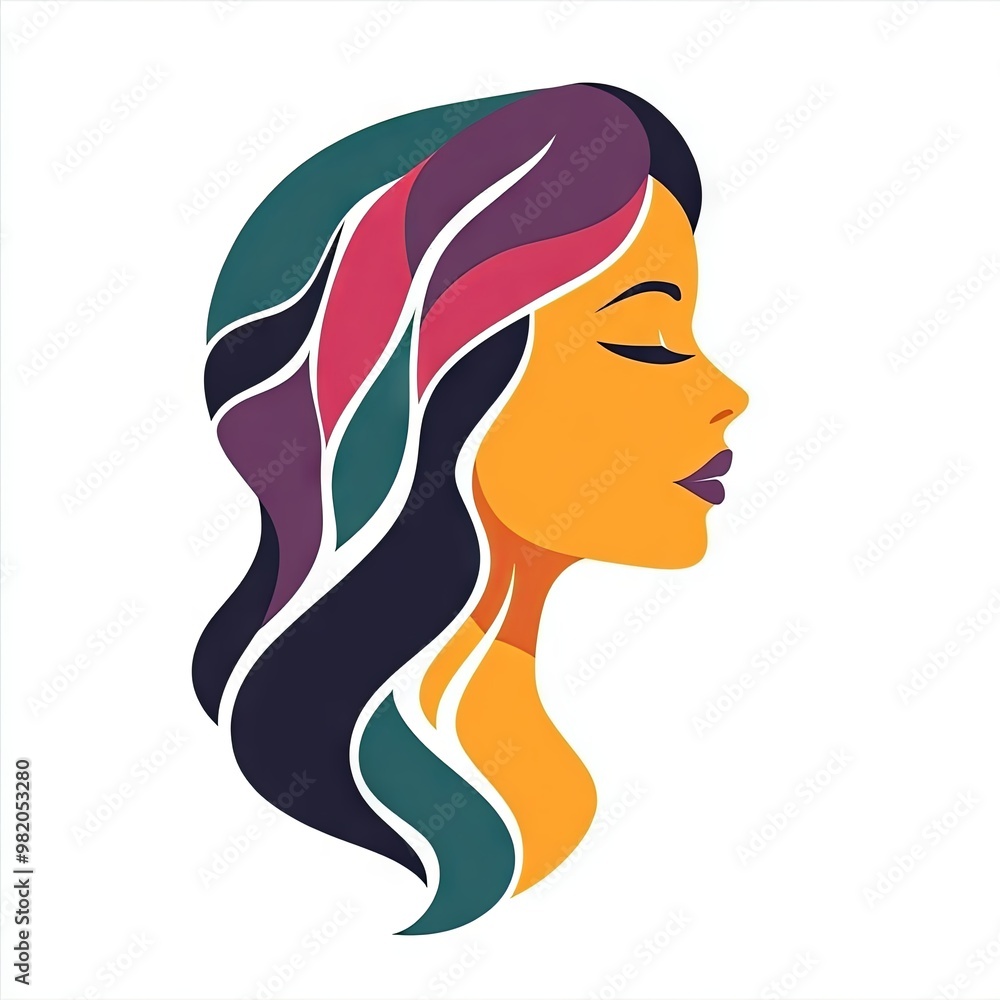 Haircut salon logo on isolated background Haircut salon logo on isolated background