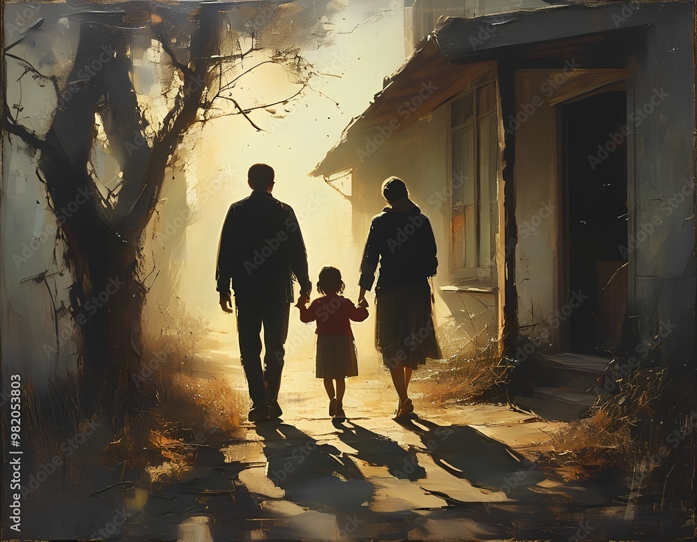Fototapeta premium family moving