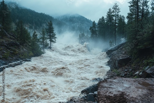 Flash floods from mountains, floods, The impact of global warming, Generative AI