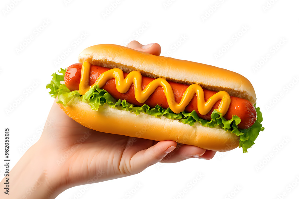 Hot dog isolated on transparent background Hot dog isolated on transparent background