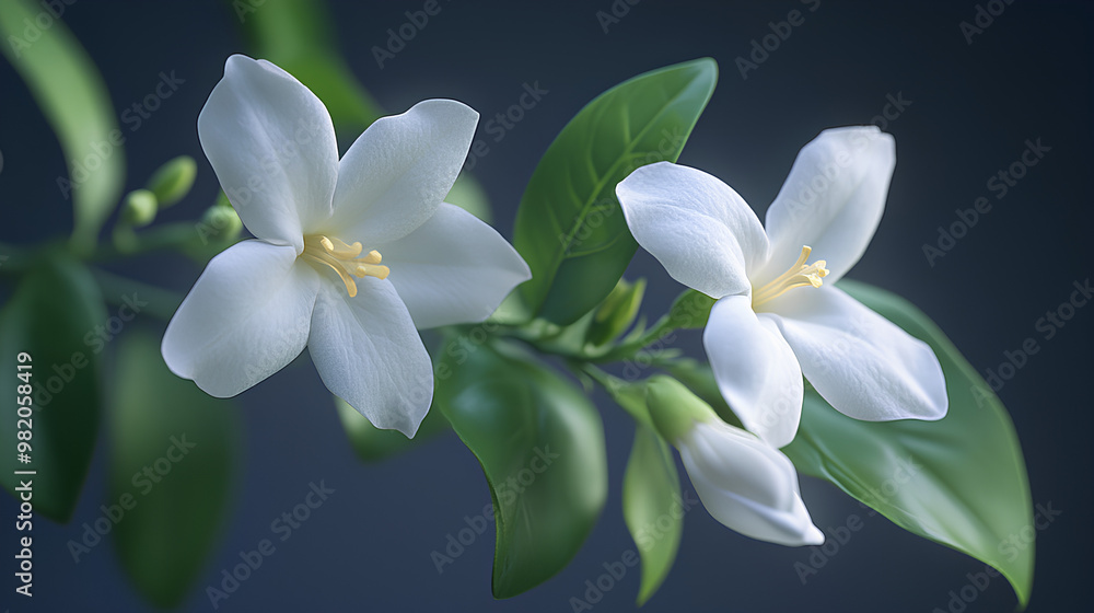 Obraz premium Realistic flower jasmine 
