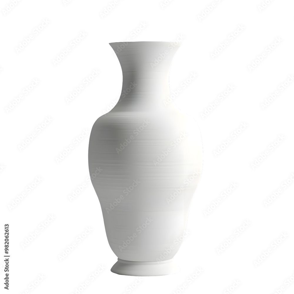 White vase isolated on transparent background White vase isolated on transparent background