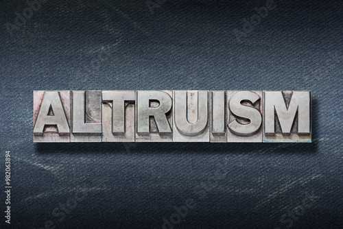 altruism word den photo