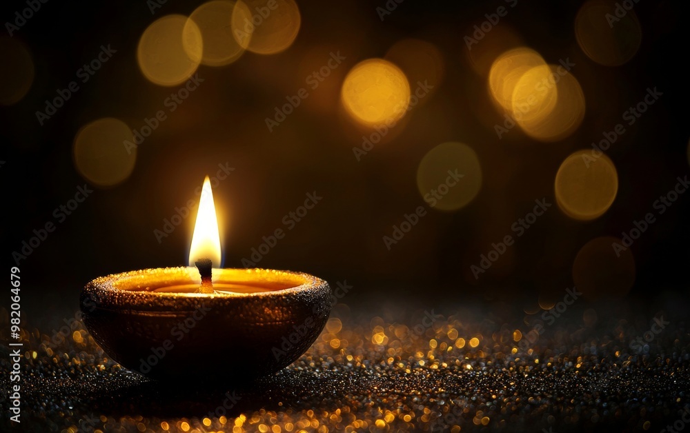 Happy Diwali Diya lamps lit during Diwali, Hindu festival of lights celebration. Diwali diya oil lamps holiday background. Creating a festive and decorative composition Happy Diwali Diya lamps lit during Diwali, Hindu festival of lights celebration. Diwali diya oil lamps holiday background. Creating a festive and decorative composition