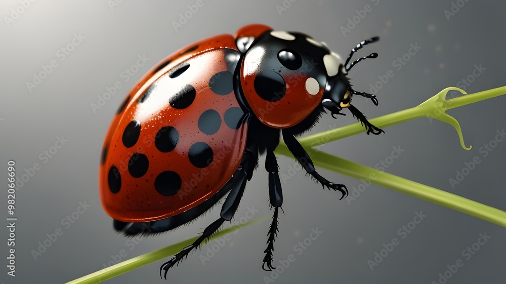 Fototapeta premium ladybird on a leaf