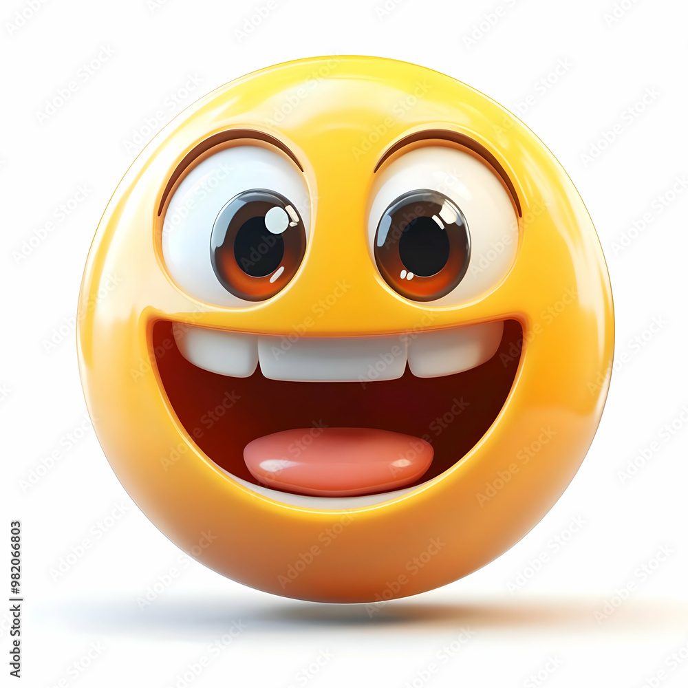 Fototapeta premium 3d smiley with a smile