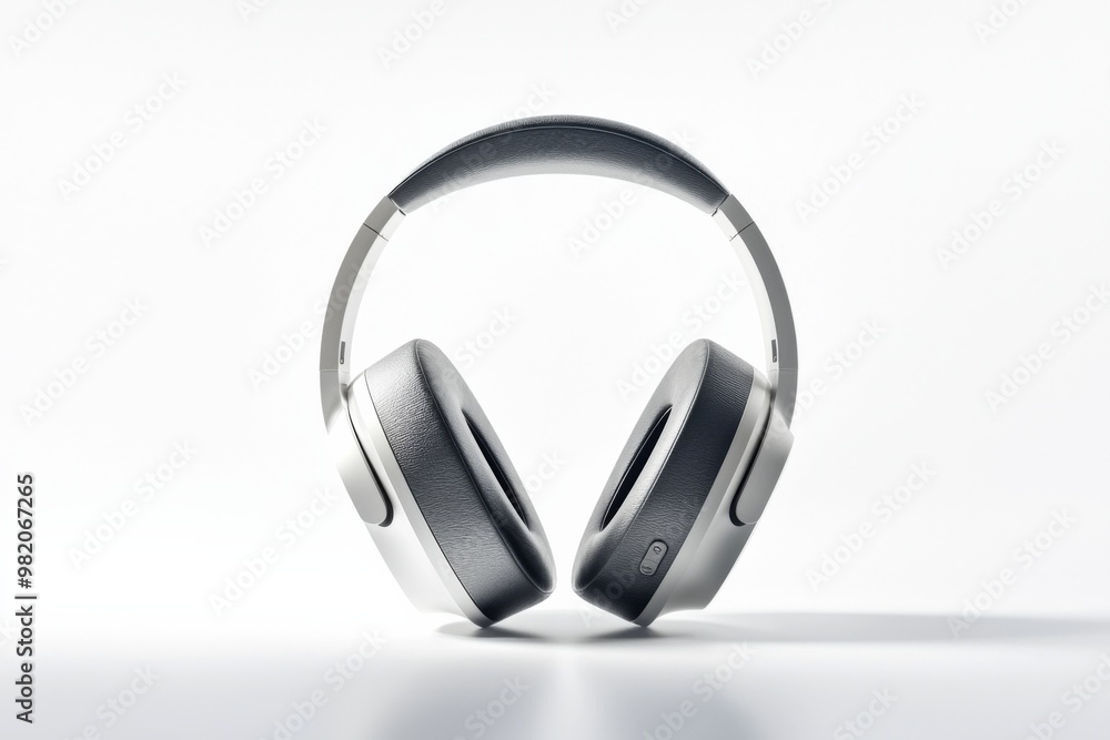 Modern Wireless Headphone Mockup Isolated created with Generative AI Modern Wireless Headphone Mockup Isolated created with Generative AI