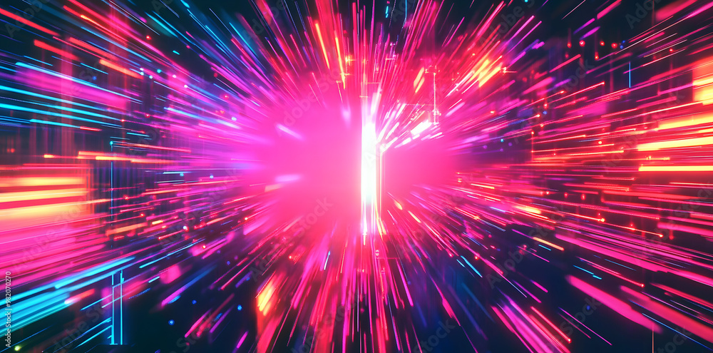 A modern and futuristic digital glitch and distortion background with 80s 80s 90s techno neon colors. A generative AI design with retro futurism and webpunk aesthetics. A modern and futuristic digital glitch and distortion background with 80s 80s 90s techno neon colors. A generative AI design with retro futurism and webpunk aesthetics.
