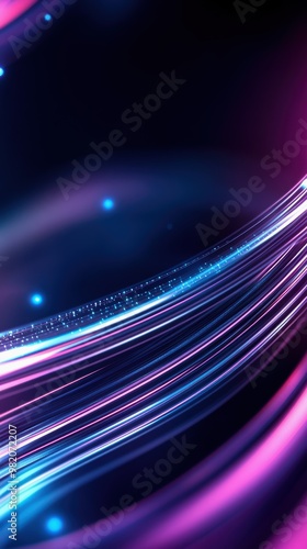 Vibrant abstract lines in pink and blue create a dynamic and modern backdrop perfect for technology or creative projects.