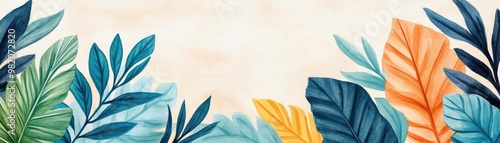 Close-up foliage, artistic drawing strokes, earthy ambiance, watercolor style