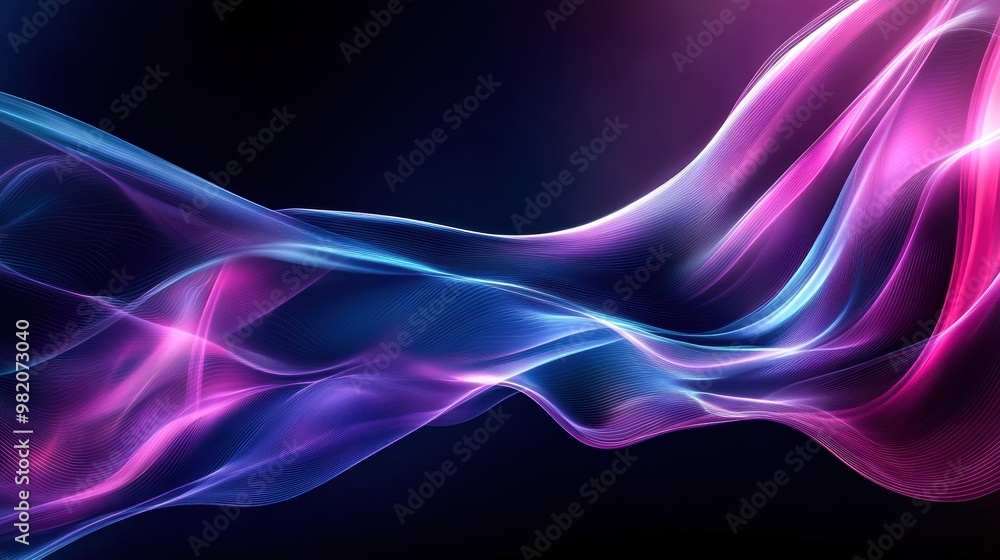 Colorful wave design with vibrant hues of pink and blue, perfect for backgrounds, graphics, or artistic projects. Colorful wave design with vibrant hues of pink and blue, perfect for backgrounds, graphics, or artistic projects.