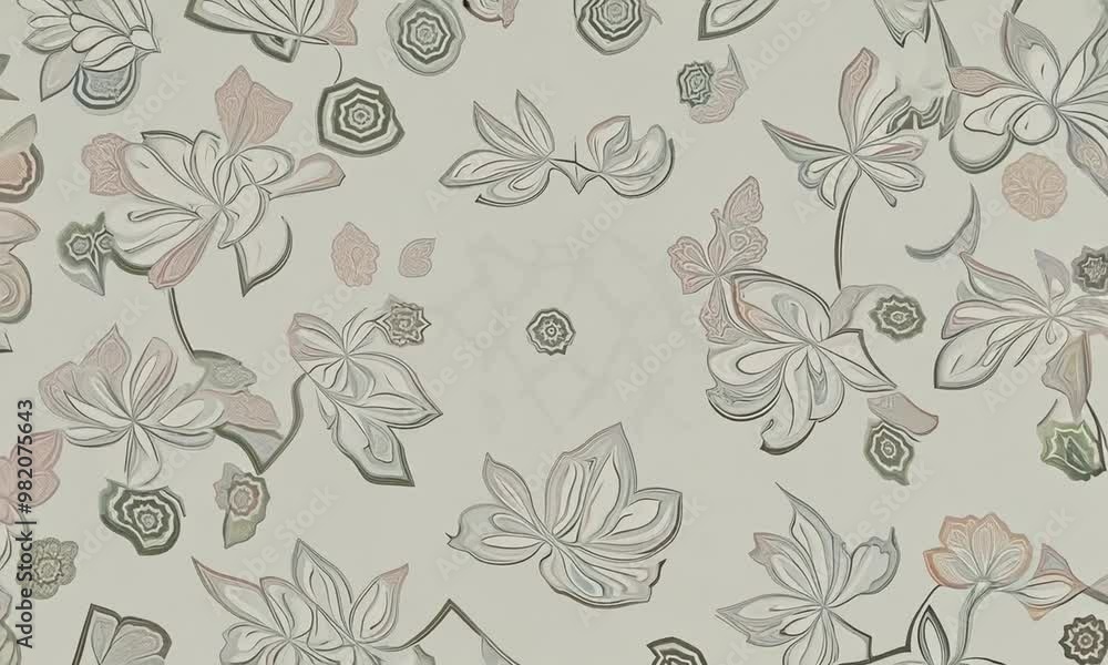 Whispering Meadows: A muted floral pattern dances across a canvas of cream, offering a touch of vintage charm and delicate beauty. Whispering Meadows: A muted floral pattern dances across a canvas of cream, offering a touch of vintage charm and delicate beauty.