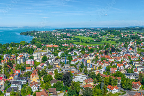 Lindau am Bodensee im Luftbild, Blick auf den Stadtteil Aeschach