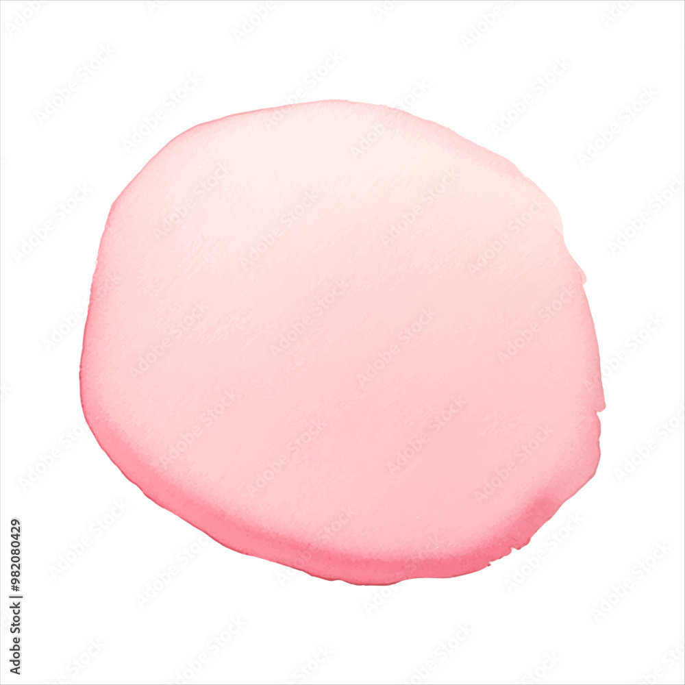 Pink watercolor round shape, stain, blob, circle. Hand drawn watercolor abstract element Pink watercolor round shape, stain, blob, circle. Hand drawn watercolor abstract element