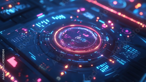 Abstract futuristic technology background.