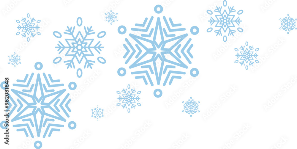 Fototapeta premium Snow Flake Corner