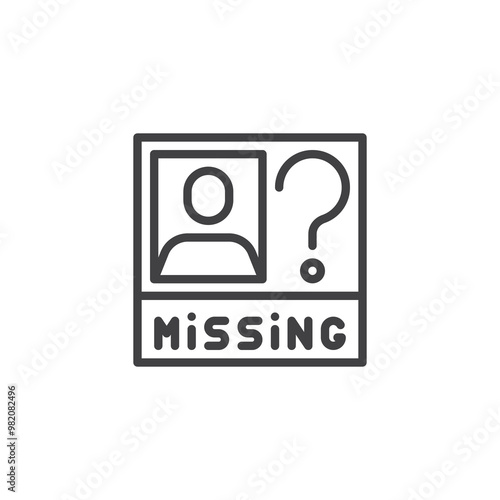 Missing Person line icon
