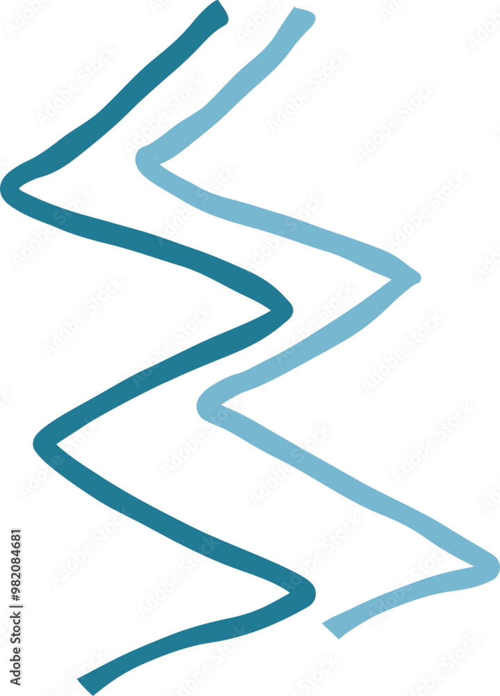 Hand Drawn Zigzag Line Hand Drawn Zigzag Line