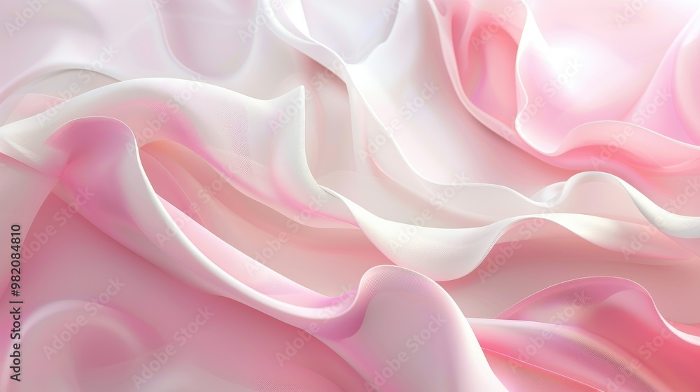 pink and white abstract shapes, vector illustration, peach fruit, digital art with pastel colors and soft lights pink and white abstract shapes, vector illustration, peach fruit, digital art with pastel colors and soft lights