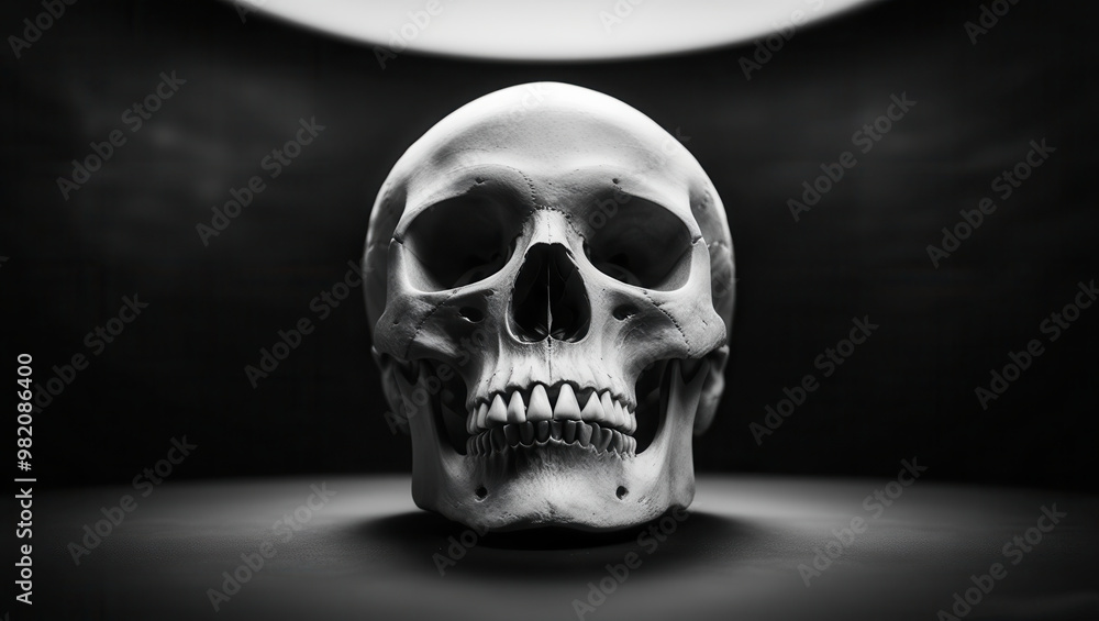 Fototapeta premium Scull, Skeleton, Bones, Teeth, Death, Horror