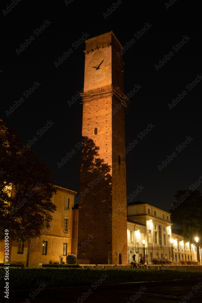Pavia Medieval Towers Middle Ages hamlet village country people characteristic view panorama