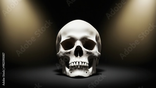 Skull, Bones, Man, Death, Teeth, Illustration