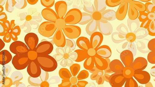 monotone flowery background photo