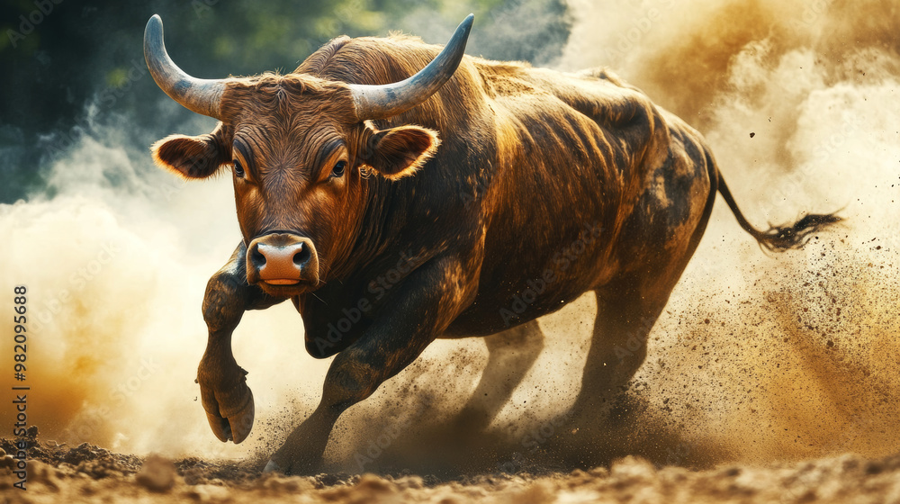 Bull market or bullish trend in cryptocurrencies or stocks, reflecting a booming global economy. Bull market or bullish trend in cryptocurrencies or stocks, reflecting a booming global economy.