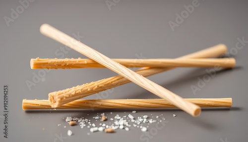 chopsticks on a white background