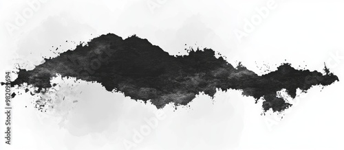 Grey illustration silhouette of a map of Chiquimula photo