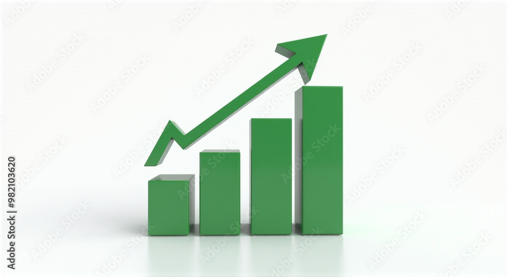 business graph with arrow business graph with arrow