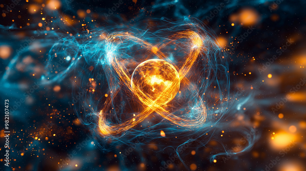 Radiation from the atomic nucleus during nuclear fission, energy waves and particle motion Radiation from the atomic nucleus during nuclear fission, energy waves and particle motion