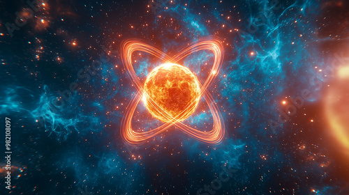 Isotopic changes during nuclear fission, focusing on the transformation and energy exchange photo