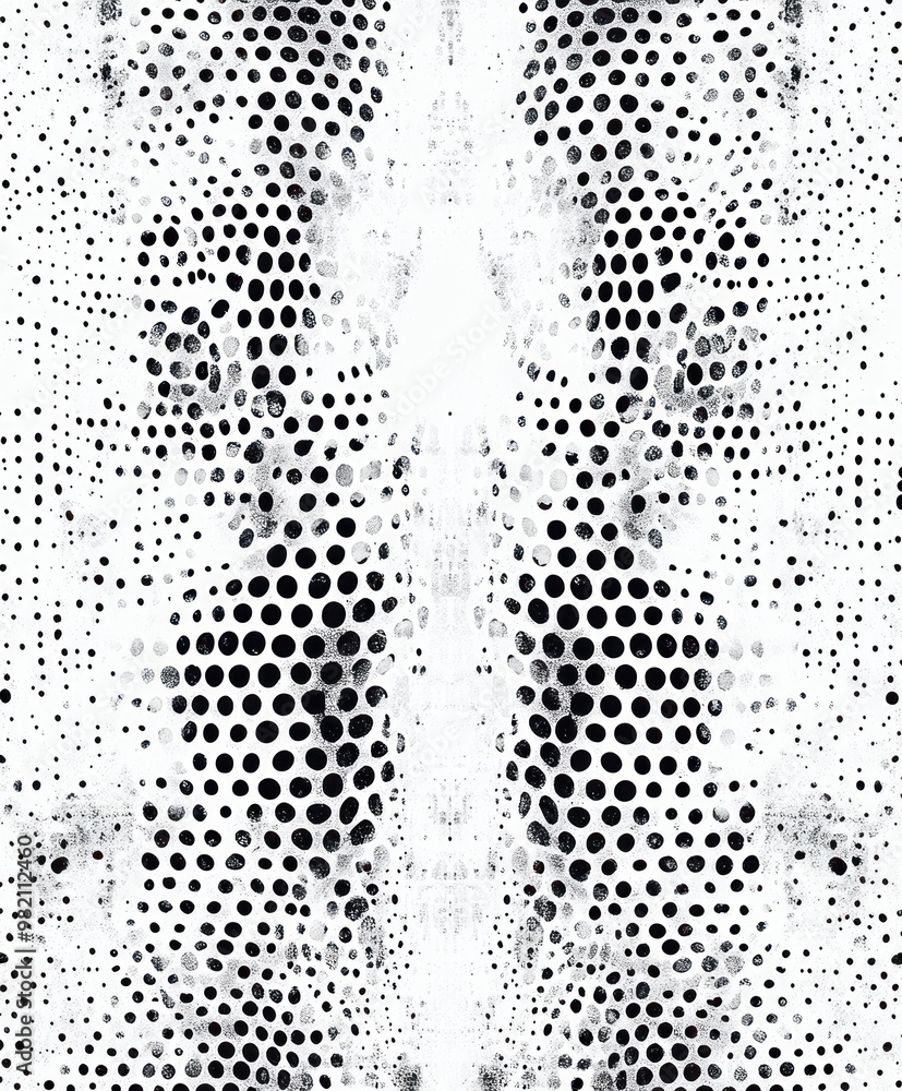 Abstract black and white dotted pattern design. Abstract black and white dotted pattern design.