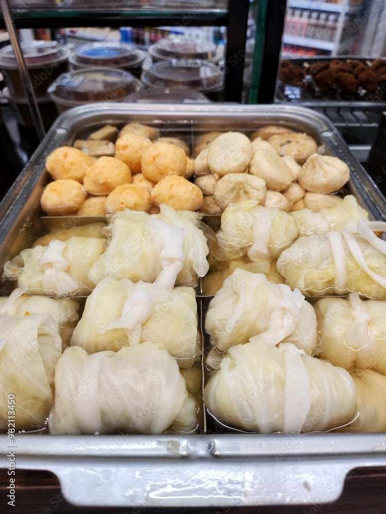 Oden and soup Japanese streed food Oden and soup Japanese streed food