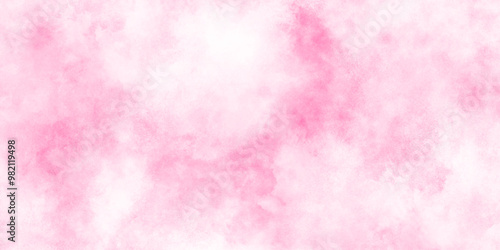 Abstract brush painted sky fantasy pastel pink watercolor background, vintage pink pastel tone for sweet and fantasy cloudy sky background, soft pink splash abstract pink background.