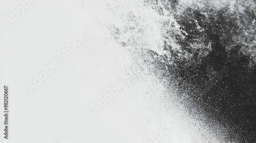 Abstract Black and White Spray Paint Texture Background for Design and Art Projects