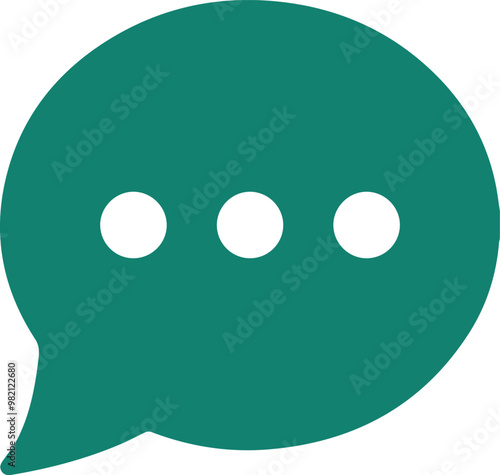 Chat message icon. Speech bubbles with text messages symbol