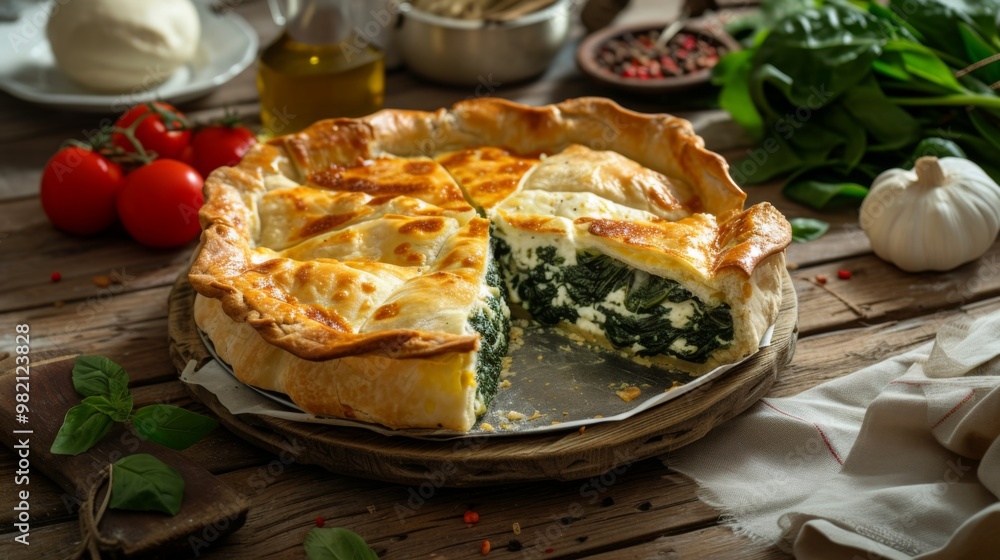 Spinach and Cheese Pie: A Rustic Italian Delight Spinach and Cheese Pie: A Rustic Italian Delight