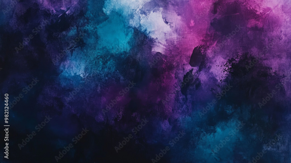 Abstract watercolor oil painting background with dark shades of navy, purple, and teal, creating a deep, moody canvas with bold texture. Abstract watercolor oil painting background with dark shades of navy, purple, and teal, creating a deep, moody canvas with bold texture.