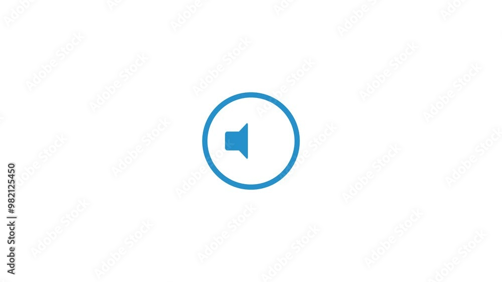 Mute speaker icon animation. no sound speaker icon animation Mute speaker icon animation. no sound speaker icon animation