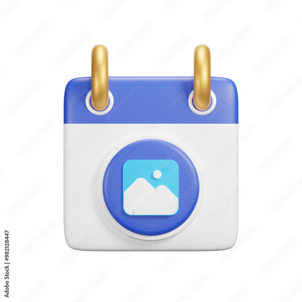 3d calendar icon render 3d calendar icon render
