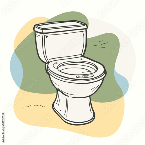 vector illustration of toilet