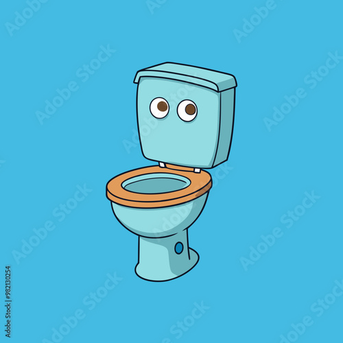 vector illustration of toilet