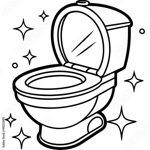 vector illustration of toilet